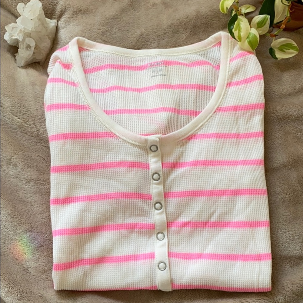 New Hot Pink Stripey Thermal